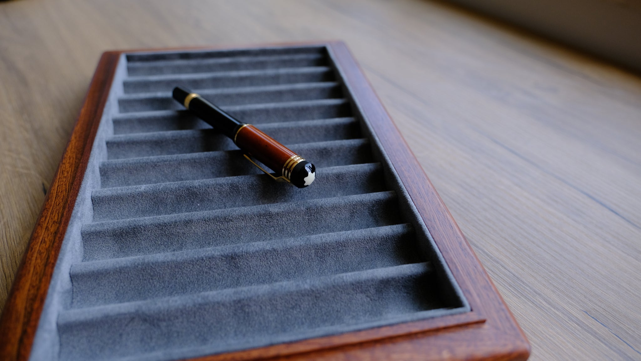 WOODEN PEN STORAGE TRAY - 11