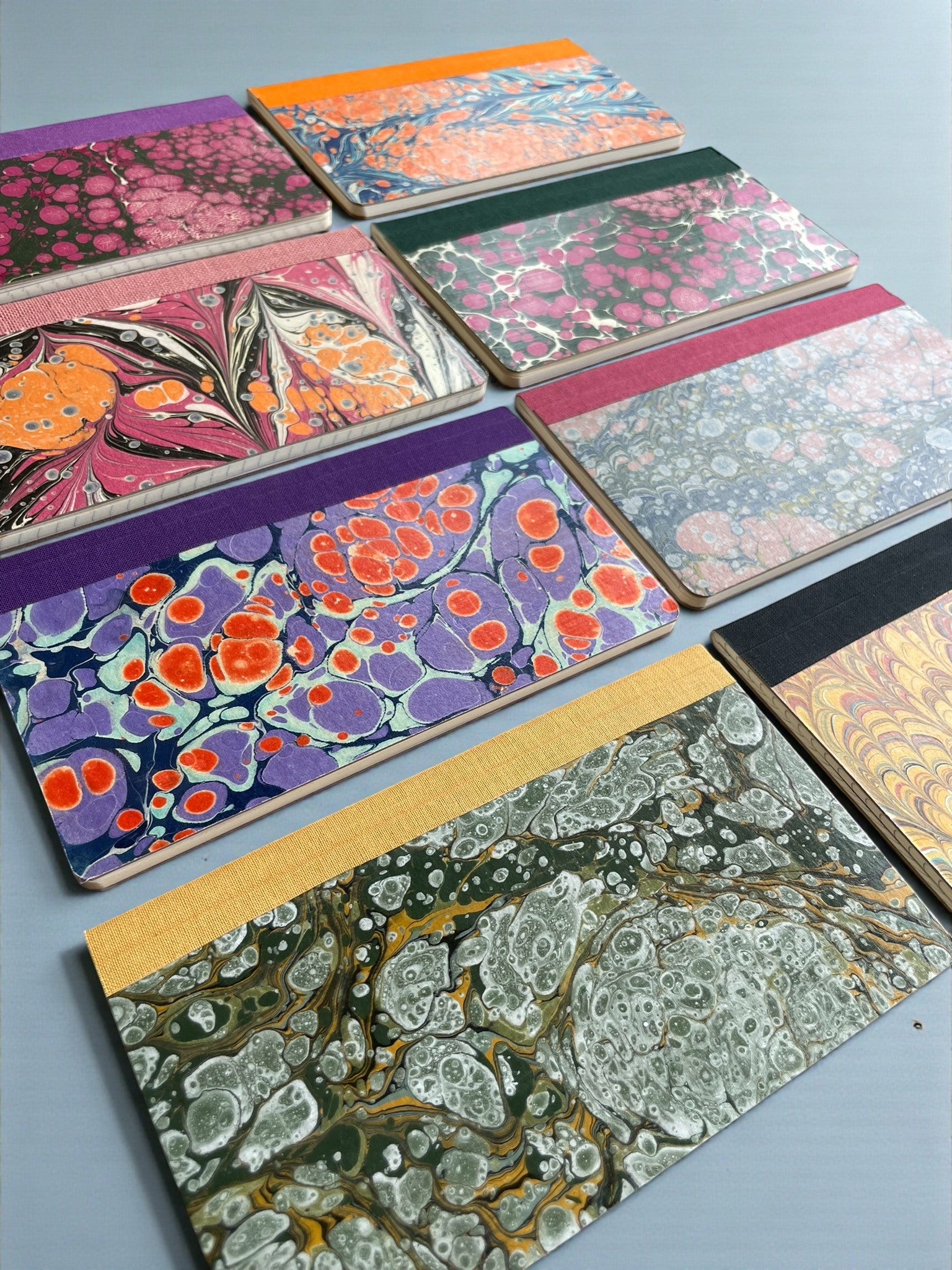 DEFTER ( EBRU KAPAKLI)  40 Yaprak-80 Sayfa