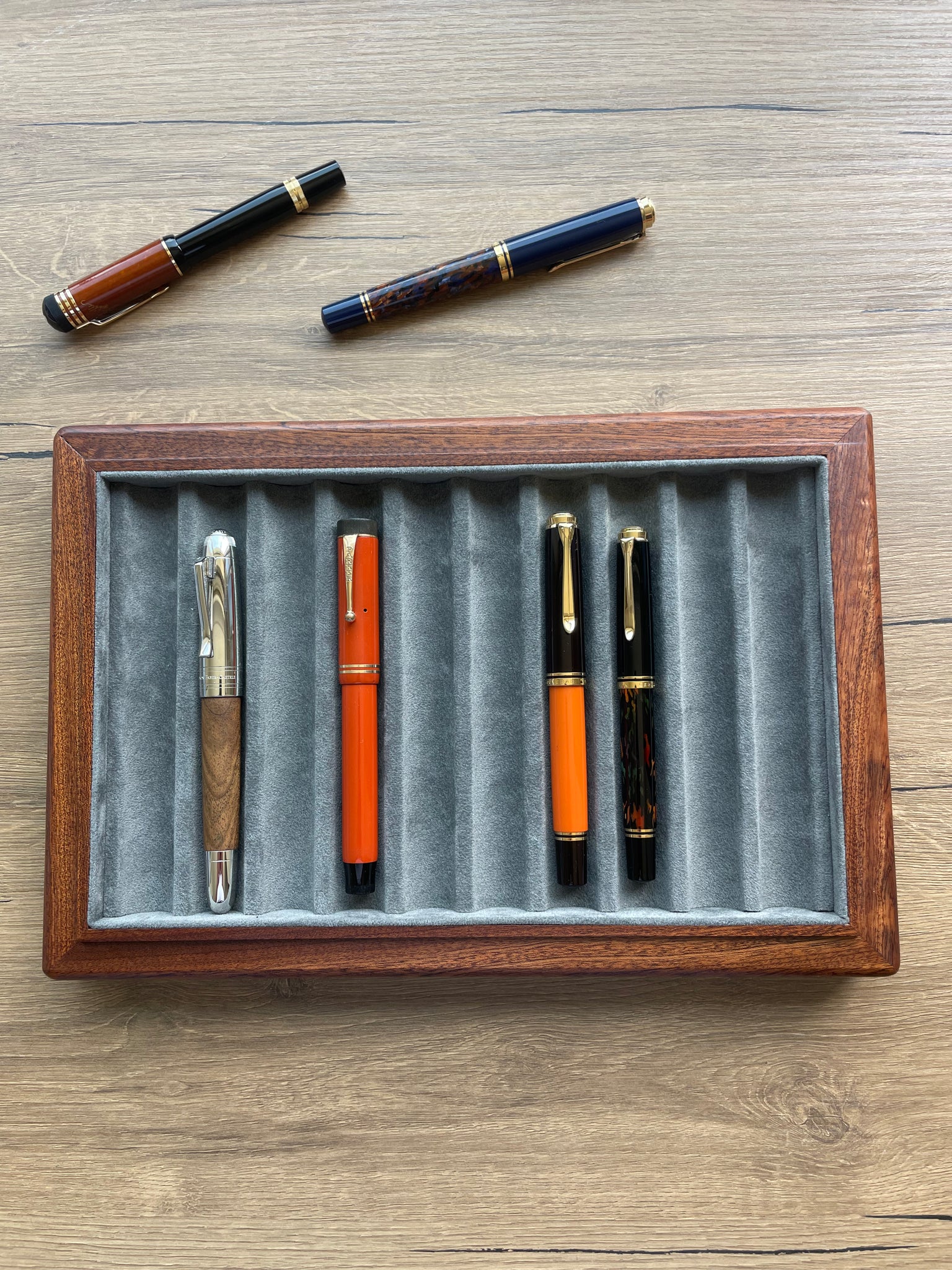 WOODEN PEN STORAGE TRAY - 11