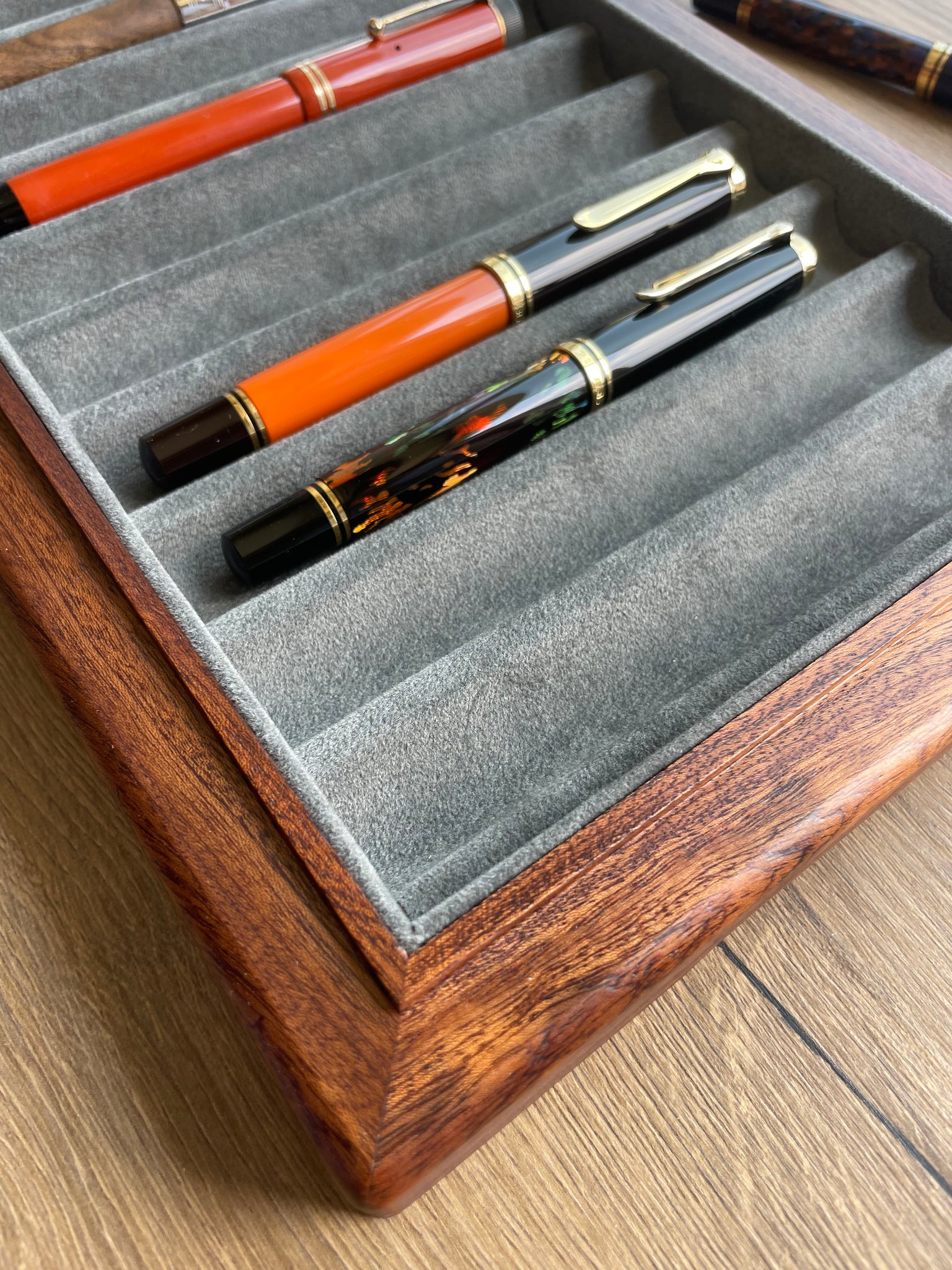 WOODEN PEN STORAGE TRAY - 11