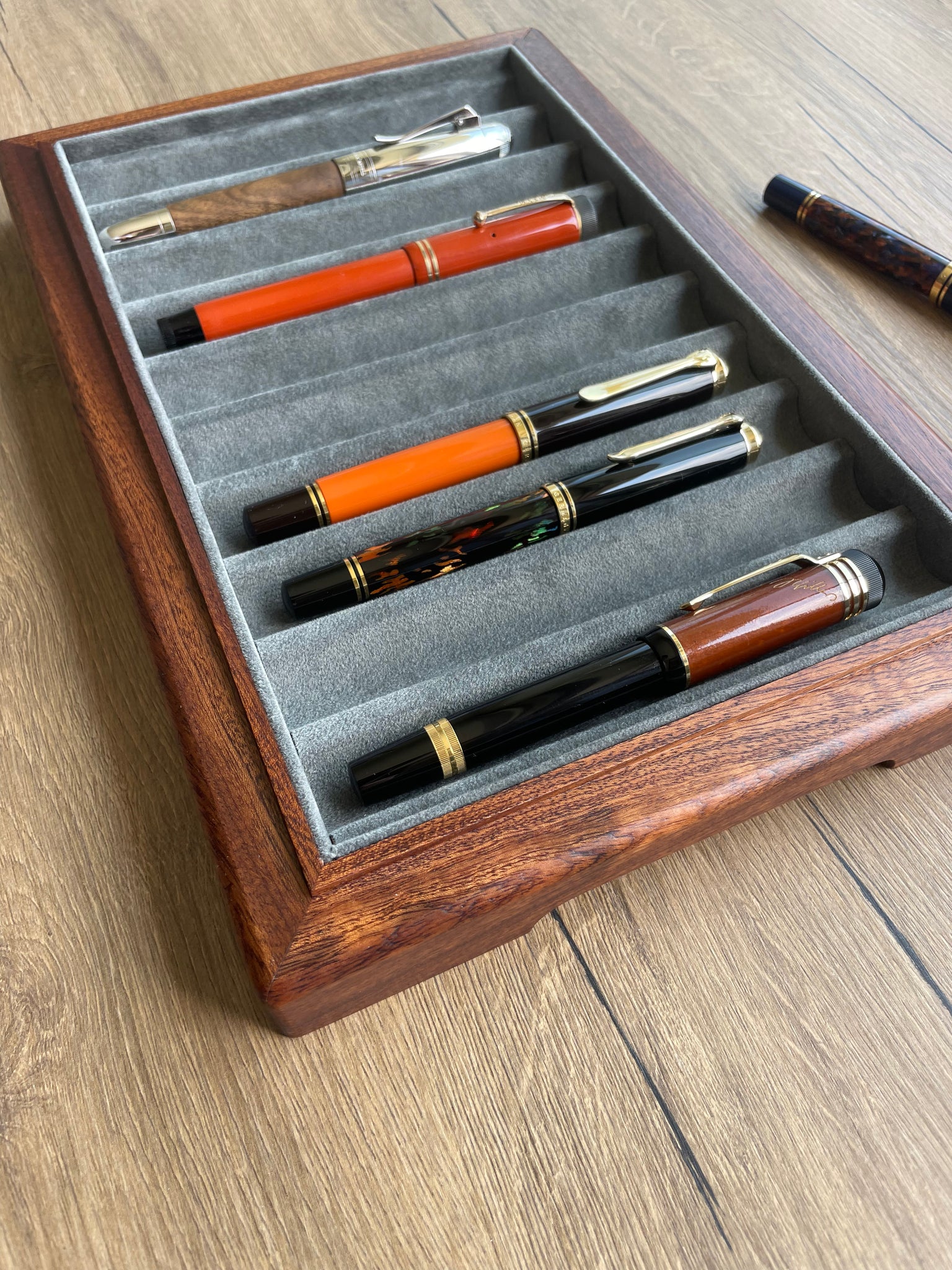 WOODEN PEN STORAGE TRAY - 11